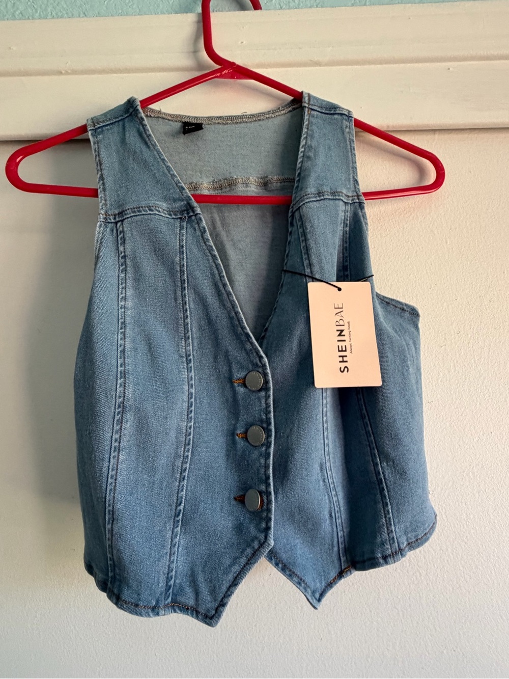 SHEIN Denim Vest
